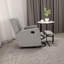 Fauteuil inclinable contemporain en polyfibre pivotant avec fauteuil à oreilles 1 pièce-1895214694