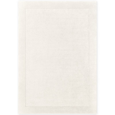 Villeroy & Boch Wool Rug Kivi - Soft Natural Living room Rug with Border, Handmade & Natural, Modern Design