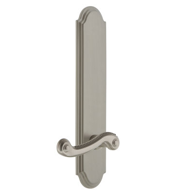 Grandeur Arc Tall Plate Passage with Newport Lever
