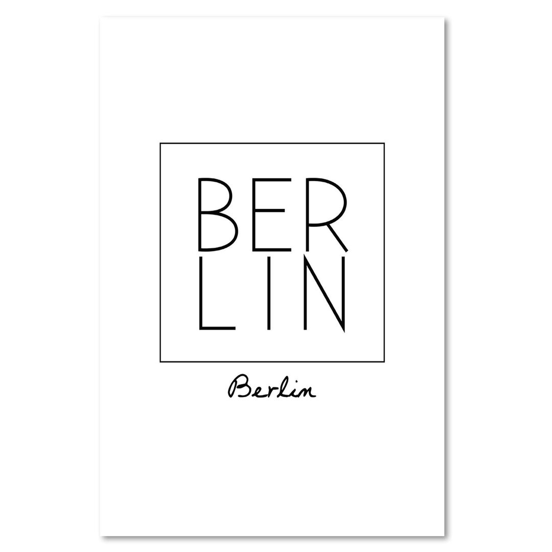 Leinwandbild Inschrift Berlin