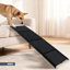 Rampe pour chien de 19,3 po de largeur, rampe en aluminium léger pour petits, moyens et grands chiens, surface antidérapante, pente douce longue longueur, corde incluse, tapis portatif et pliable de 71 po facile à transporter,-1398332127
