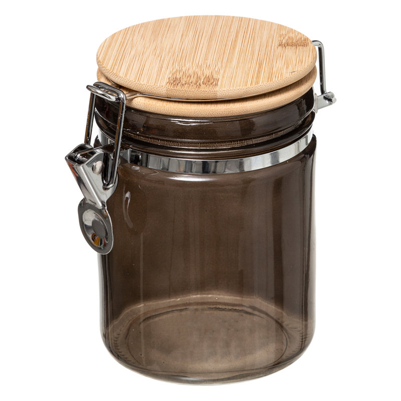 Glass Jar, Black