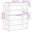 Shoe Rack 80X30x98 Cm Engineered Wood-1516344507-1538548782