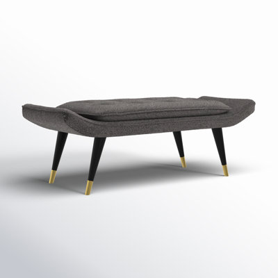 Polyester Blend Upholstered Bench