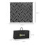 Tapis noir en polypropylène tissé à la machine Karanicas-1407524071