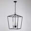 Luminaire suspendu lanterne carré 4 lumières Diran-1502560421
