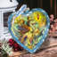 Holiday 5.5'' Handmade Glass Hanging Figurine Ornament