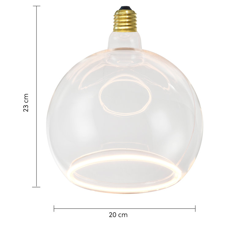 Andryshak E27 Dimmable LED Globe Light Bulb, 20 cm