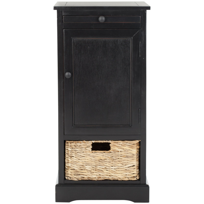 Nikolas 1 - Drawer Chest of Drawers, Distressed Black