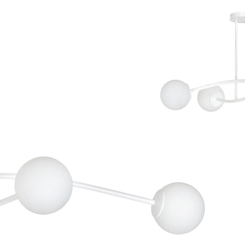 Galewood 4 - Light Unique/Statement Pendant, White