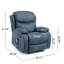 Fauteuil inclinable avec message, poche latérale-1781635651