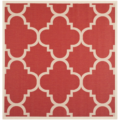 Tapis d'intérieur / extérieur à motif géométrique Herefordshire Performance