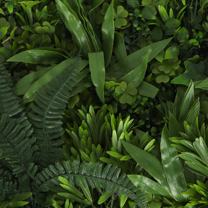 Mélange tropical tropical vert feuillage protégé contre les rayons UV pour la décoration extérieure, 4