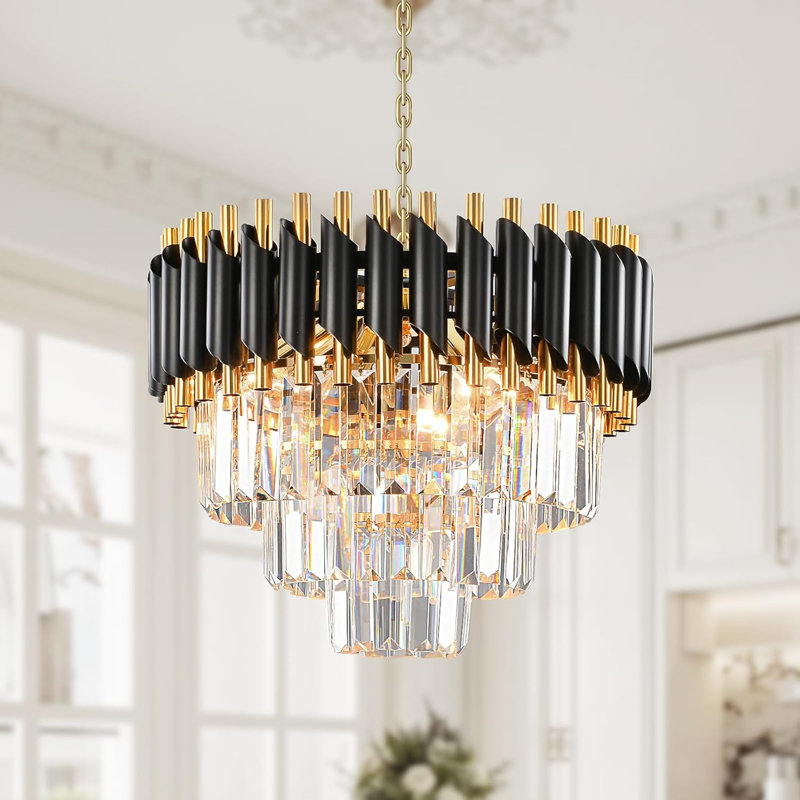 LED-Kronleuchter Bhagwan, Matte Black
