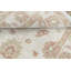 Tapis beige en laine noué à la main 2,8 pi x 3,6 pi avec motif floral sur tout le tapis