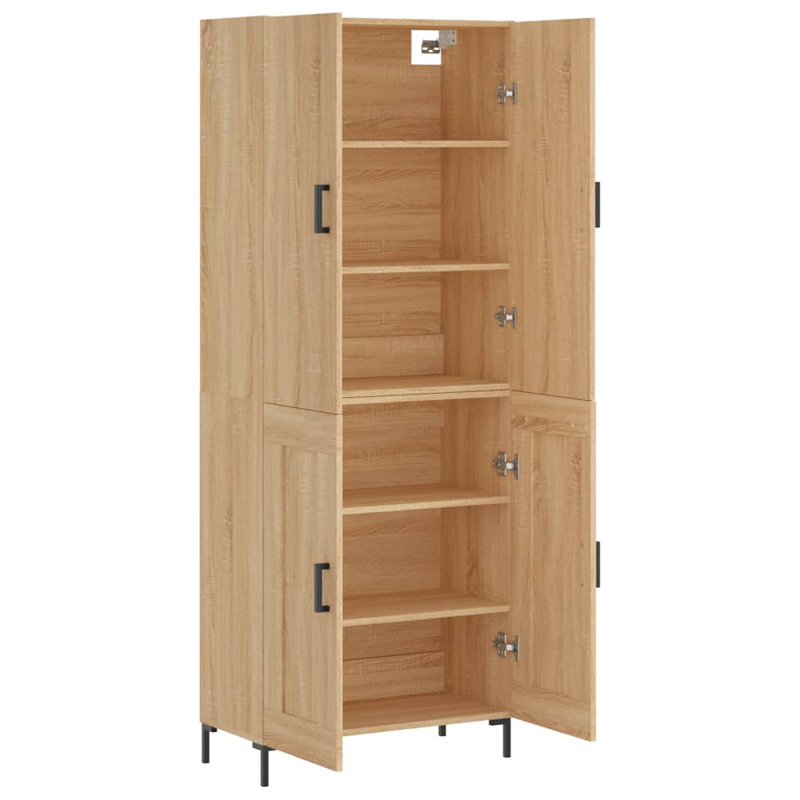Garvin Highboard Sonoma Oak 69.5 x 34 x 180 cm Engineered Wood