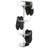 Three Tier Revolving Shoe Tree Orgainzer Rack With Chrome Finish