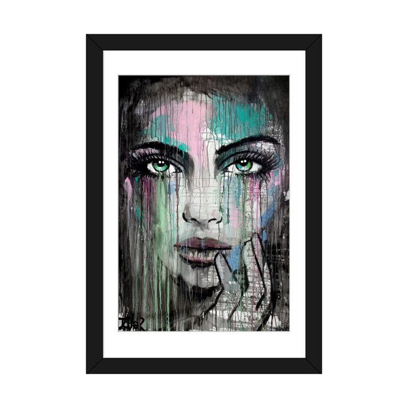 Reproduction d’art sur toile tendue new, H 24 po x l 16 po x P 1 po, Papier d'art encadré noir, Blanc