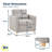 Serta Cooper 36" Convertible Accent Chair w/ Accent Pillow, Dream Coil Comfort, Easy Assembly-88874659