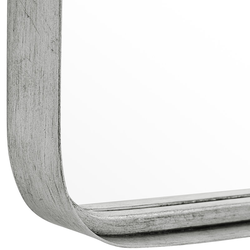 Miroir d'appoint Belle Darrius, 60 po x 21 po, Feuille d'argent