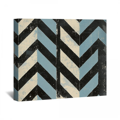 Chevron sur toile tendue - Décoration murale à motif