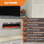 Wall Mounted & Recessed Electric Fireplace With 12 Flame Colours-297656279