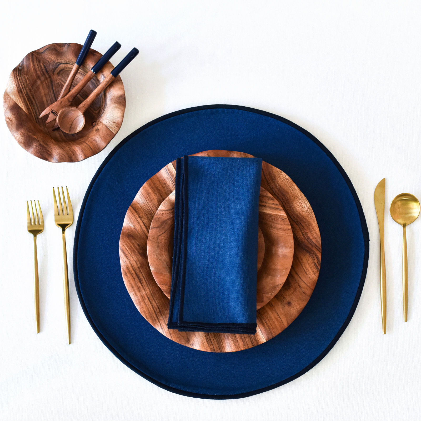 Reversible Placemat, Navy