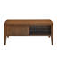 Table basse cannelée moderne Mid Century