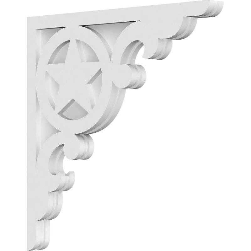 Corbeau en PVC de qualité architecturale Austin, H 22 po x l 22 po x P 1,875 po