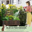 Lit de jardin surélevé pour plantes en plein essor et belles cours