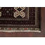 Tapis brun en laine noué à la main de conception unique 2 pi 6 po x 3 pi 11 po Hashir