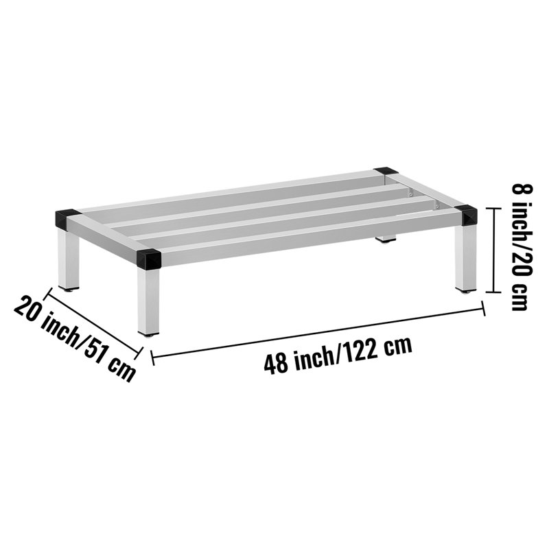 Portant en aluminium Langridge, H 8 po x l 48 po x P 20 po