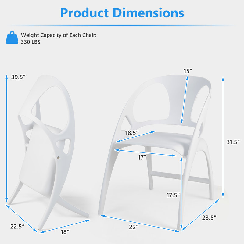 Chaise d'appoint Murraysville, Blanc