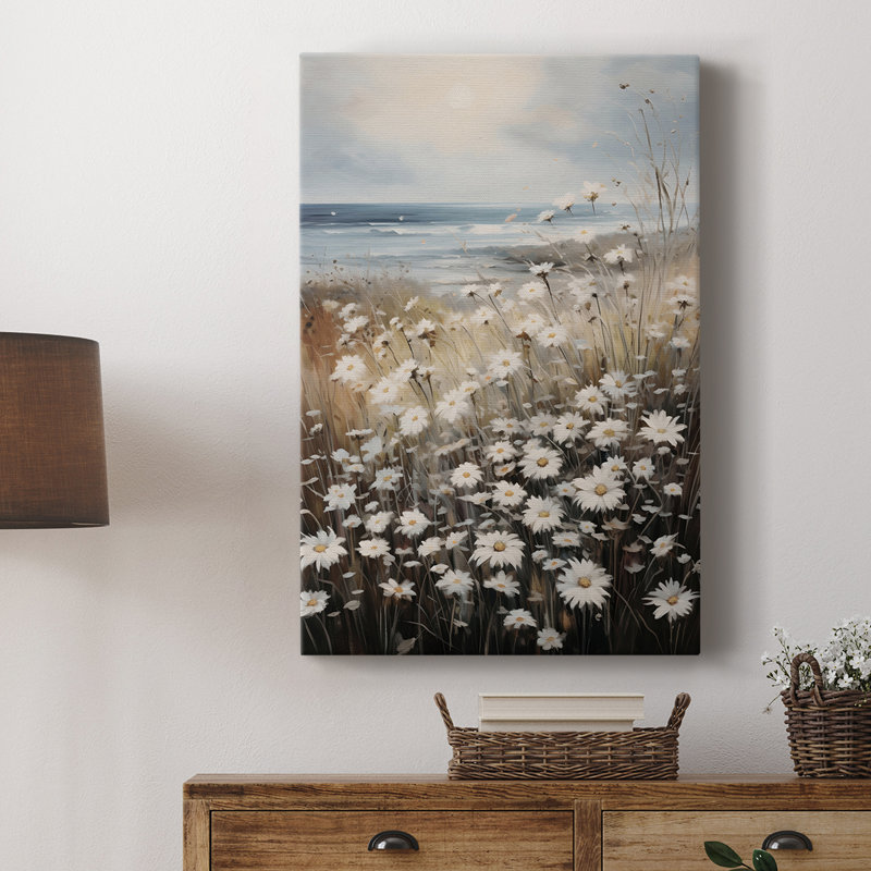 Imprimé floral rétro CCI - galerie Cavas, H 60 po x l 40 po