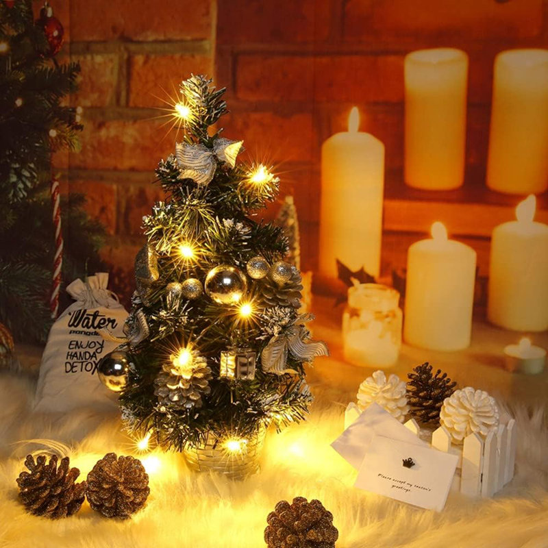 0.52' H Lighted Artificial Christmas Tree