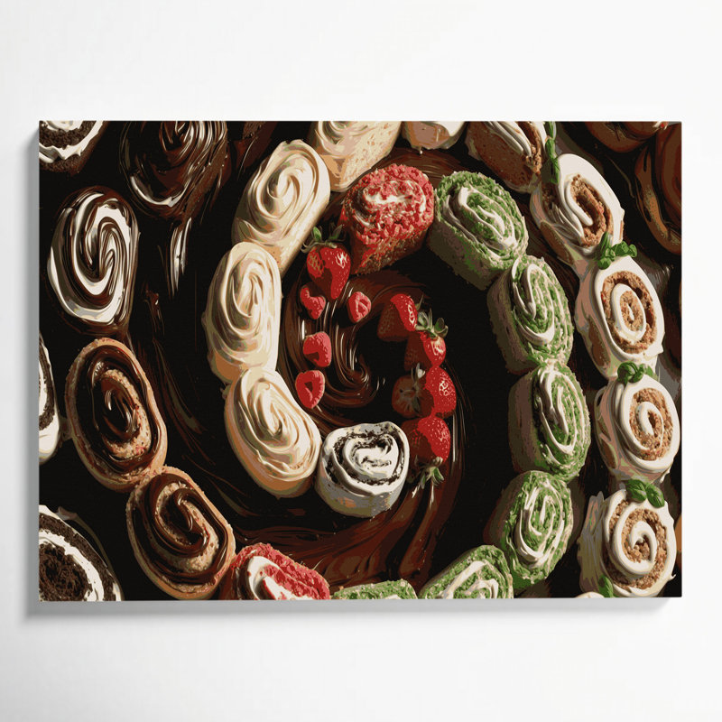 Art mural sur toile Desserts, H 8 po x l 10 po