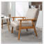 Fauteuil avec cadre en bois de 25,38 po de largeur-599179292