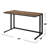 Walnut And Black Rectangular Desk With Integrated USB Port And Power Plug | Gift Idea-2066419809