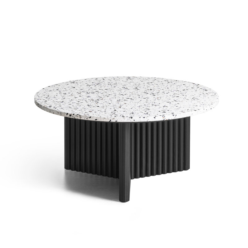 Table basse moderne en faux marbre