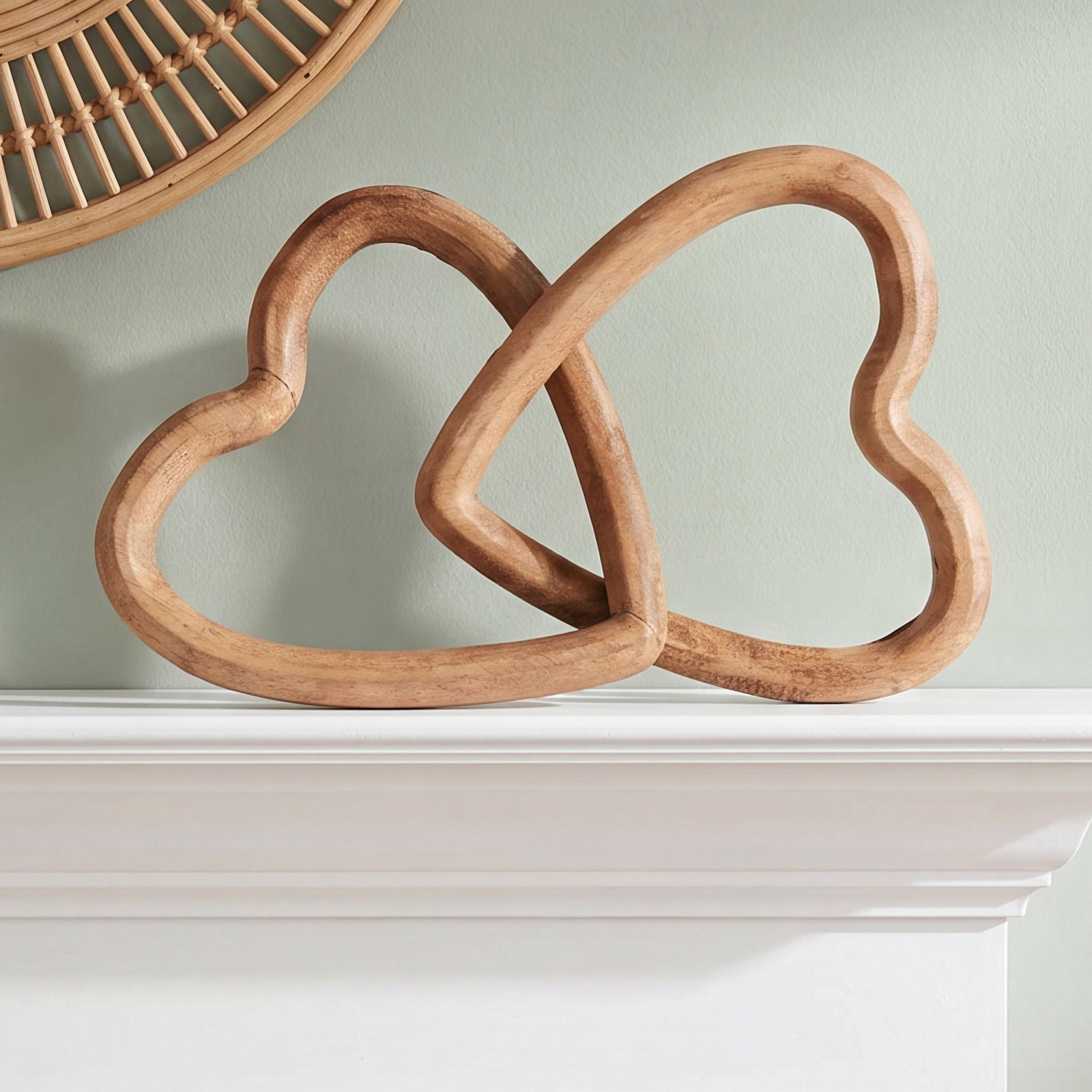 Wooden Link Heart Valentine's Day Accent