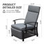 Chaise de patio inclinable avec coussins-528985588