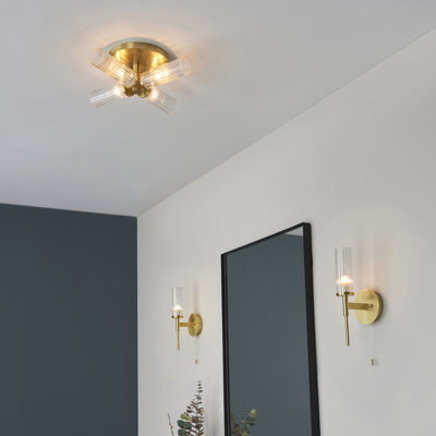 Ewelina Ash 4-Light Semi Flush Mount