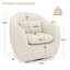 Fauteuil demi-tonneau pivotant Alma-1958685213