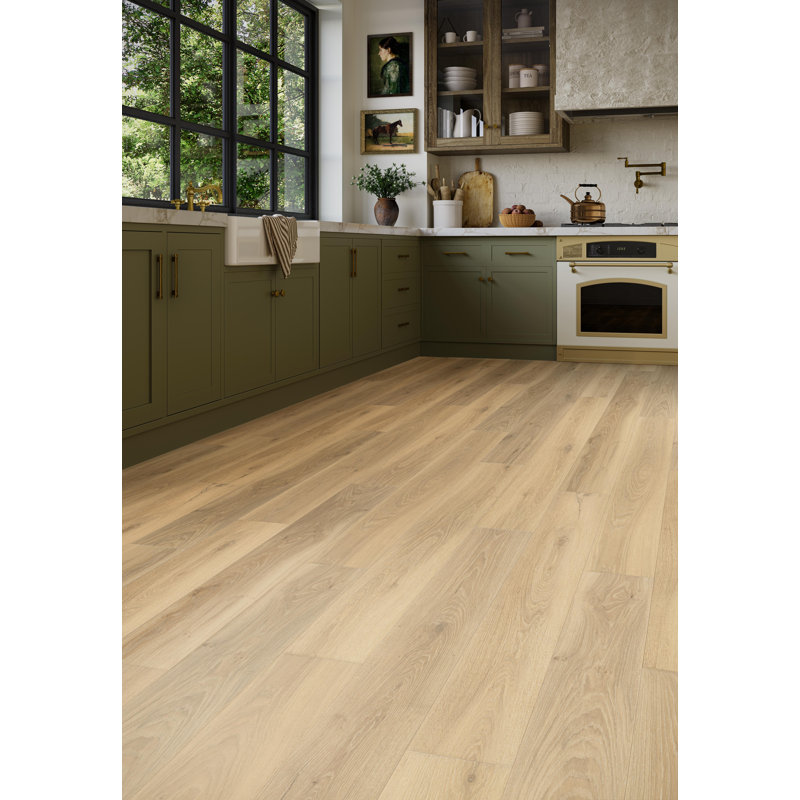 ADURA®Max with Microban® Highland Oak 7" x 60" x 8mm  WPC Luxury Vinyl Plank, Moorland-Yellow Beige