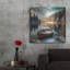 «Winter Morning On Mountain Lake» par Rey Klimt, art mural en métal
