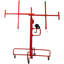 Drywall Lift Panel  Lift Drywall Panel Hoist Jack Lifter Jack Rolling Caster Wheel Sheetrock Drywall Lift Construction Tools,150-lb. Capacity,  Max. Sheet ,red-127957716
