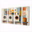 Orange Laundry Lines I - Ensemble d'art mural sur toile Laundry-1508740213