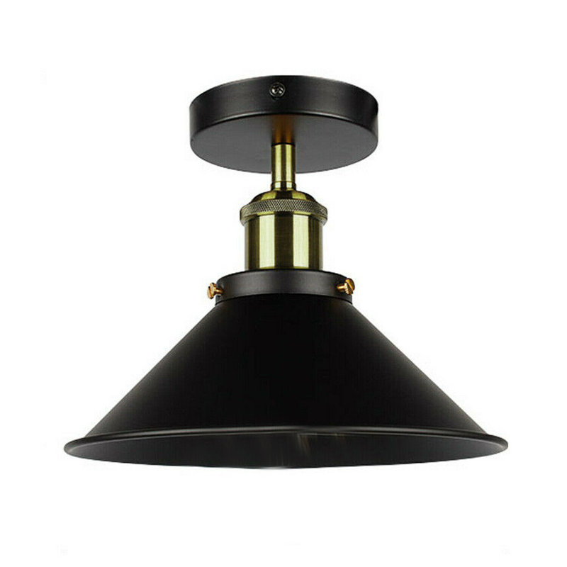 Boldt Semi Flush Mount, Black/Green Brass, Black
