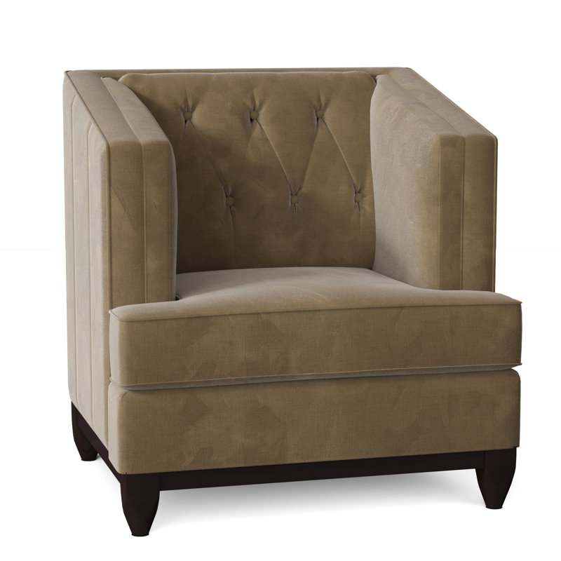 Ali Tufted Armchair, Bella Brown Sugar