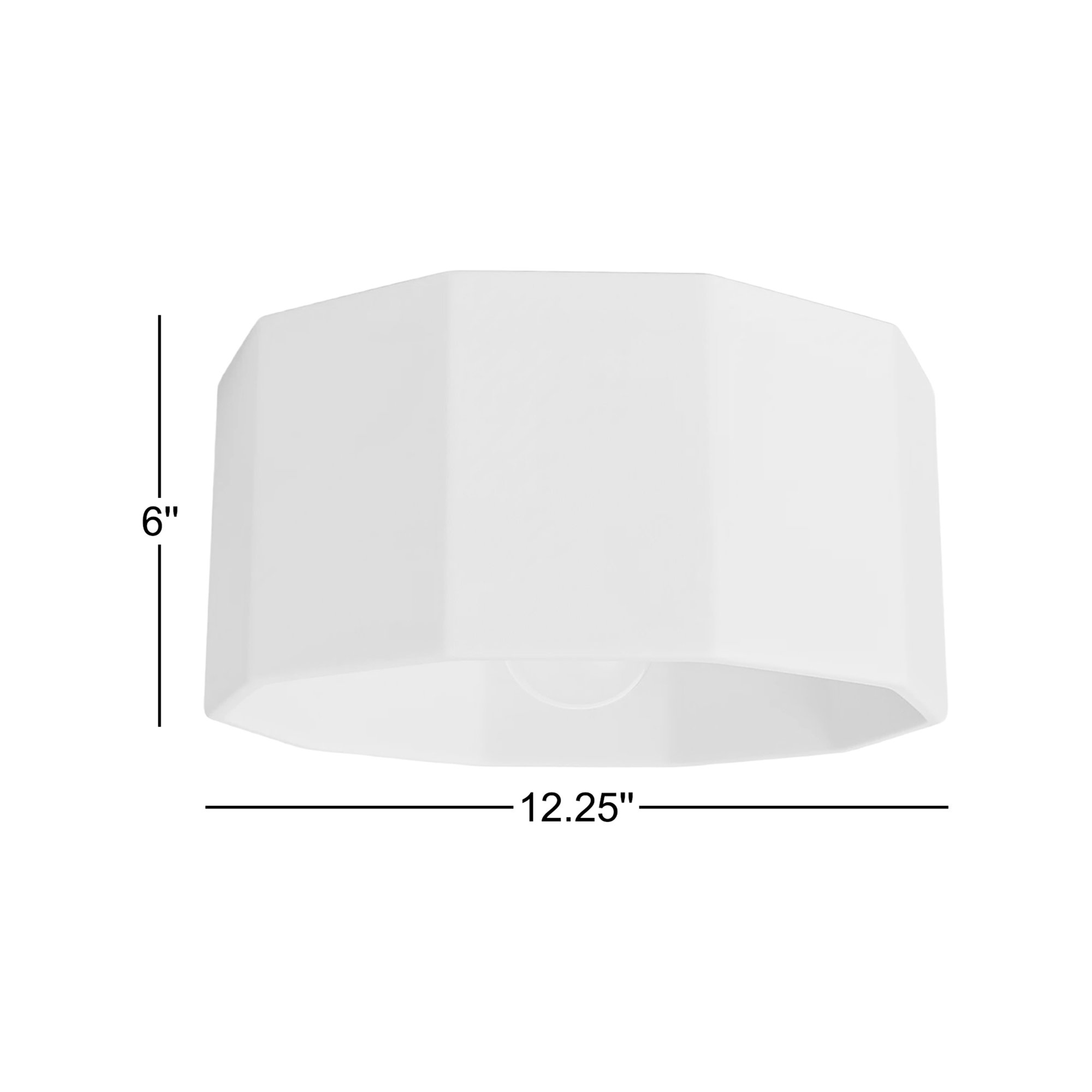Logan Single Light Ceramic 6'' H X 12.25'' W  Flush Mount, Matte White